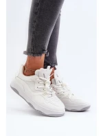 Sneakersy Damskie Na Platformie Białe Etnaria