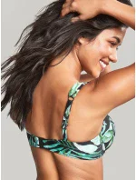 Dámska plavková podprsenka SW1642 Bali Full Cup Bikini Green with Leaves - Panache