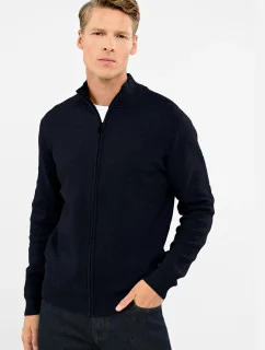 Pánsky sveter S-Natan Navy Blue - Volcano