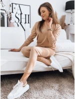 MILIAN dámska tmavobéžová tepláková súprava FashionStreet AY0817 MILIAN dámska tmavobéžová tepláková súprava FashionStreet AY0817