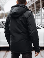 Kurtka zimowa męska czarna FashionStreet TX4599 Kurtka zimowa męska czarna FashionStreet TX4599