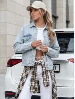 Dámska nadrozmerná džínsová bunda STEFANIA modrá FashionStreet TY4895