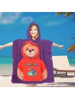 PončoBavlnené svetové detské plážové pončo s kapucňou 60x60