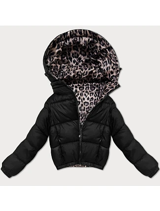 Dámska obojstranná krátka bunda Minority black camouflage (M6-6001-1) Dámska obojstranná krátka bunda Minority black camouflage (M6-6001-1)