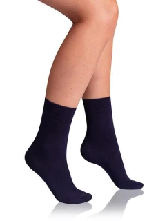 Dámske bambusové ponožky BAMBUS LADIES COMFORT SOCKS - BELLINDA - tmavomodré