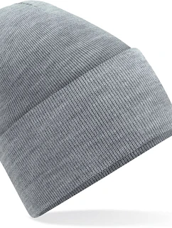 Beechfield B 40R Pletená čiapka „Original“ s dlhým lemom 53.040R ash