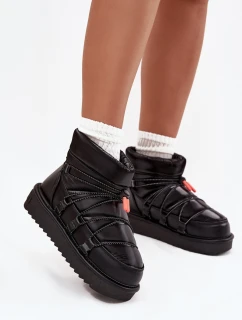 Śniegowce Damskie Na Platformie D.Franklin DFSH370020 Czarne