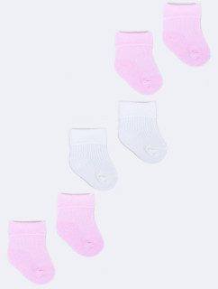 Yoclub Dievčenské ponožky 3Pack SKA-0009U-0000-003 Multicolour