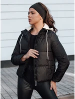 Dámska zimná páperová bunda NORDPUFF s kapucňou čierna FashionStreet TY4616