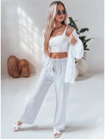 Dámske nohavice LINESSA white FashionStreet UY2646 Dámske nohavice LINESSA white FashionStreet UY2646