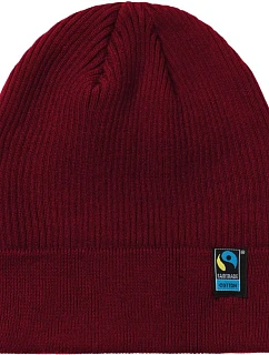 Neutral O 93056 Pletená čiapka z bio bavlny s certifikátom Fairtrade 77.9356 bordová