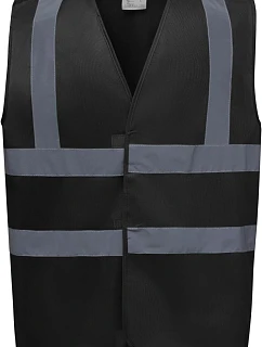 Bezpečnostná vesta Yoko HVW 100 Hi-Vis 79.W100 čierna