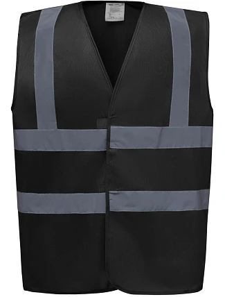 Bezpečnostná vesta Yoko HVW 100 Hi-Vis 79.W100 čierna Bezpečnostná vesta Yoko HVW 100 Hi-Vis 79.W100 čierna