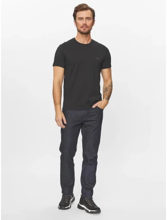 Pánske tričko 110853 3f755 00020 čierne - Emporio Armani