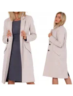 Dámsky kabát M758 Beige - MOE
