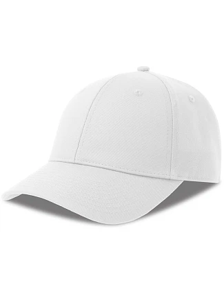 Atlantis Headwear Hit-S 6-panelová čiapka s kšiltom 33.0270 biela Atlantis Headwear Hit-S 6-panelová čiapka s kšiltom 33.0270 biela