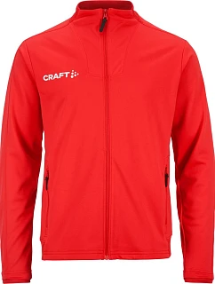 Craft Teamwear Evolve 2.0 Full Zip Jacket Jr. Detská tréningová bunda 82.4763 jasne červená