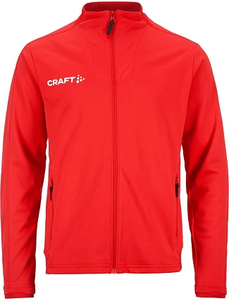 Craft Teamwear Evolve 2.0 Full Zip Jacket Jr. Detská tréningová bunda 82.4763 jasne červená Craft Teamwear Evolve 2.0 Full Zip Jacket Jr. Detská tréningová bunda 82.4763 jasne červená