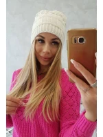 Fleecová čiapka Marta K231 ecru