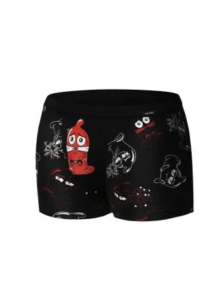 Boxerky gumové 280/221 čierne - Cornette