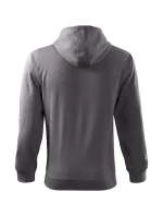 Trendy mikina na zips Pánska oceľová sivá