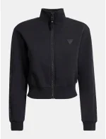 Dámska mikina na zips O1YA00KAMN2 - JBLK - Čierna - Guess Dámska mikina na zips O1YA00KAMN2 - JBLK - Čierna - Guess
