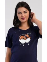 Dámska tehotenská nočná košeľa Bear on a Cloud