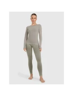 Dámske rýchloschnúce tričko na jogu a pilates s dlhým rukávom slim fit 4F 4FWAW25TFLOF429-41A women's