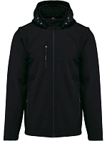 Kariban K 422 Unisex 3-vrstvová softshellová bunda s kapucňou 20.K422 čierna
