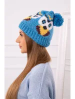 Dámska čiapka Owl K340 tyrkysová