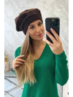 Dámska čiapka Sofia K369 hnedá