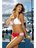 Plavky Miranda Bianco-Ginger M-215 bielo-červené (171) - Marko