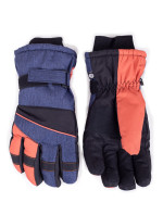 Yoclub Pánske zimné lyžiarske rukavice REN-0277F-A150 Multicolour
