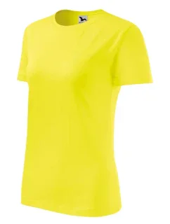 Klasické nové dámske tričko lemon