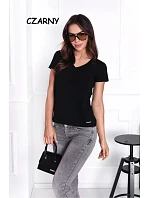 Dámske tričko s krátkym rukávom Serek brown - Off Pink