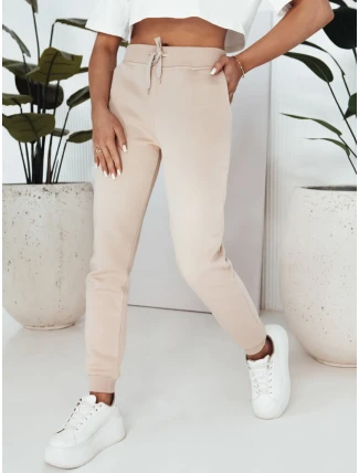 Dámske krémové tepláky VELARA FashionStreet UY2018