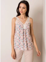 Dámsky top D50016F11003A svetlo béžový