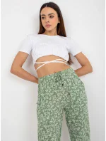 Nohavice D73770M61869I pistácie Nohavice D73770M61869I pistácie