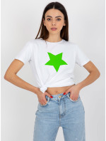 Dámske tričko RV TS 8626.00 biela zelená - FPrice