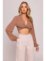 M799 Široké nohavice - béžové