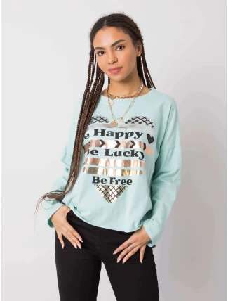 Dámska bavlnená blúzka s potlačou 21103 - FPrice