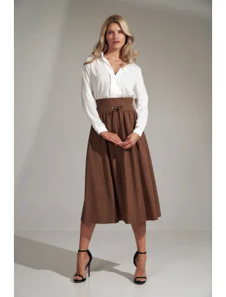 Sukňa M722 hnedá - Figl Sukňa M722 hnedá - Figl