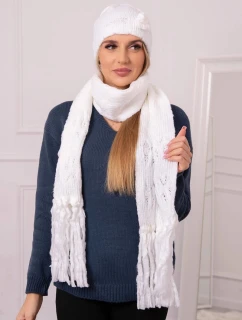 Dámsky set so šatkou Dorota K366 white