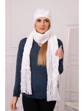Dámsky set so šatkou Dorota K366 white
