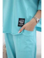 Bavlnená blúzka + nohavice mätová