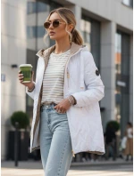 Dámska prešívaná prechodná bunda biela FashionStreet TY5564 Dámska prešívaná prechodná bunda biela FashionStreet TY5564