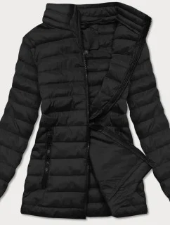 Ľahká čierna dámska prešívaná bunda (20311-392)