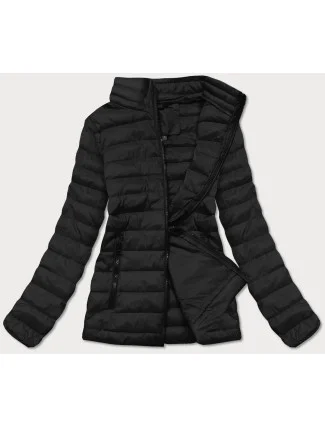 Ľahká čierna dámska prešívaná bunda (20311-392)