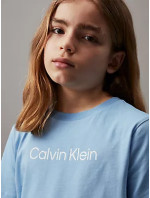 Spodné prádlo Chlapčenské pyžamo KNIT PJ SET (SS + SHORT) B70B7004850SY - Calvin Klein