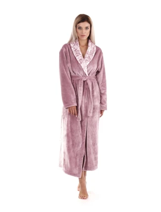 Dámsky župan FLORA 2556 4353 so šálovým golierom Svetlo fialová - Vestis